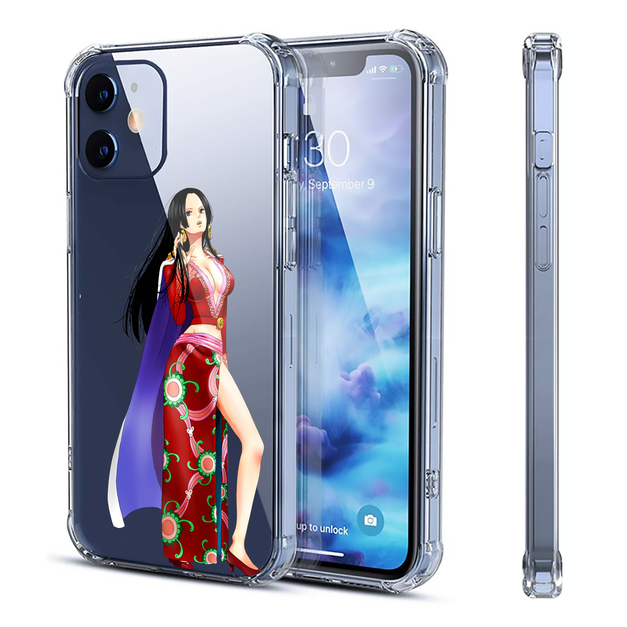 （画像用） ワンピース ボア・ハンコック ONE PIECE Boa·Hancock 【iPhone 12シリーズ対応】透明スマホケース（クリアソフトケース）